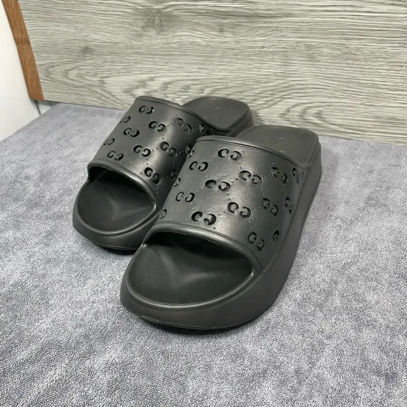 Dép Nam Nữ đục lỗ đế cao su siêu bền, cao 5cm, đúc nguyên khối