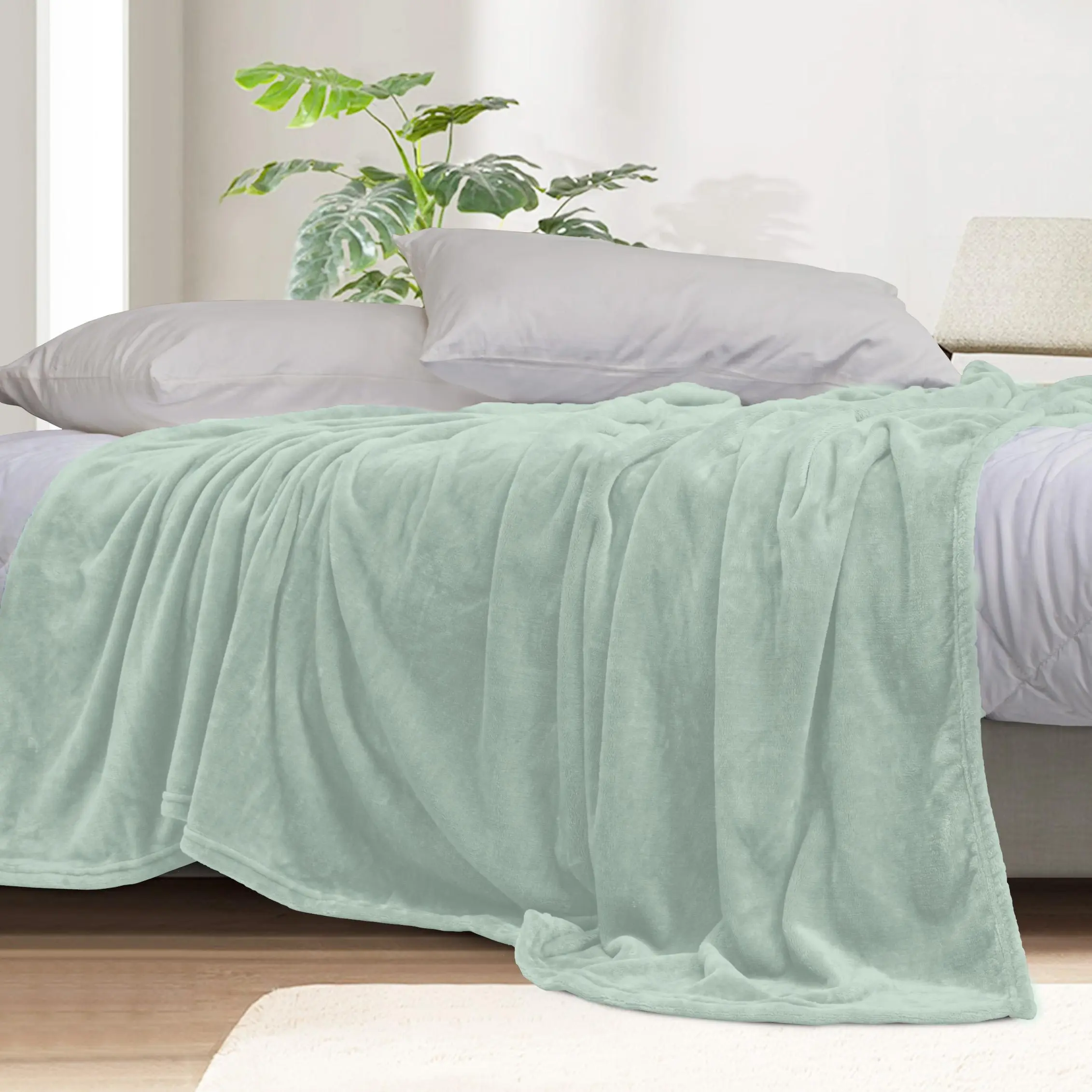 AKEMI Chăn Tuyêt Colourlush Flannel Blanket Màu Most Mint