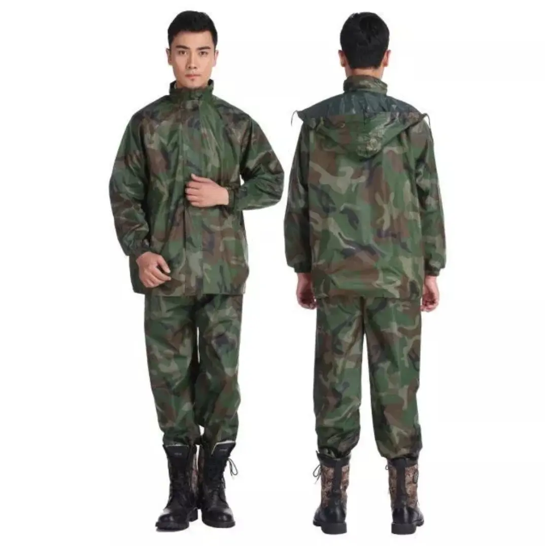 Áo Mưa Bộ Rằn Ri Vải Dù Có Phản Quang, Siêu Bền Không Thấm Nước, Đủ Size Từ XL Đến 5XL Hàng Sundo