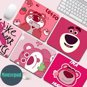WAND Beruang Stroberi Nakal Mousepad Gaming slip resistant cartoon design mousepad 21*26 CM