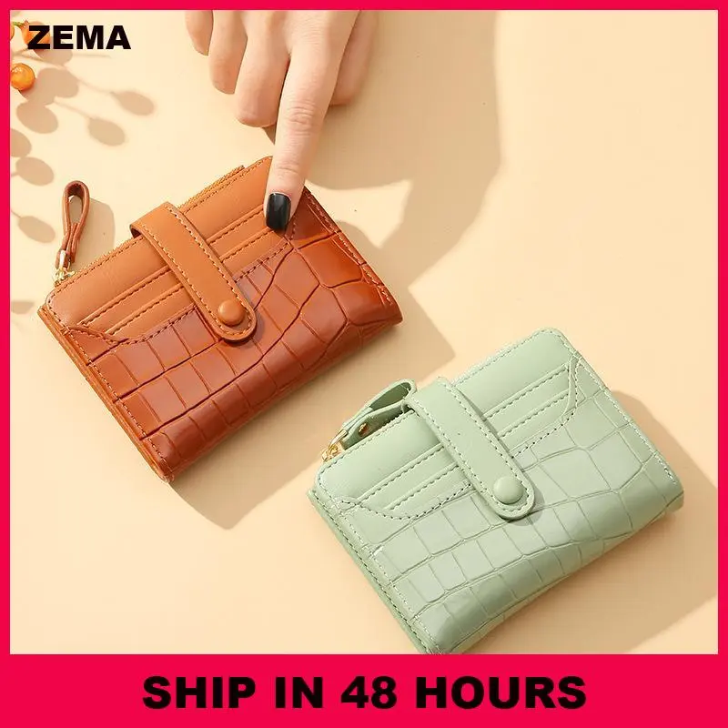 Women Short Wallet Small Fashion Luxury Brand Leather Purse Ladies Card Bag for Women Clutch Female Purse Money Clip Wallet 2023