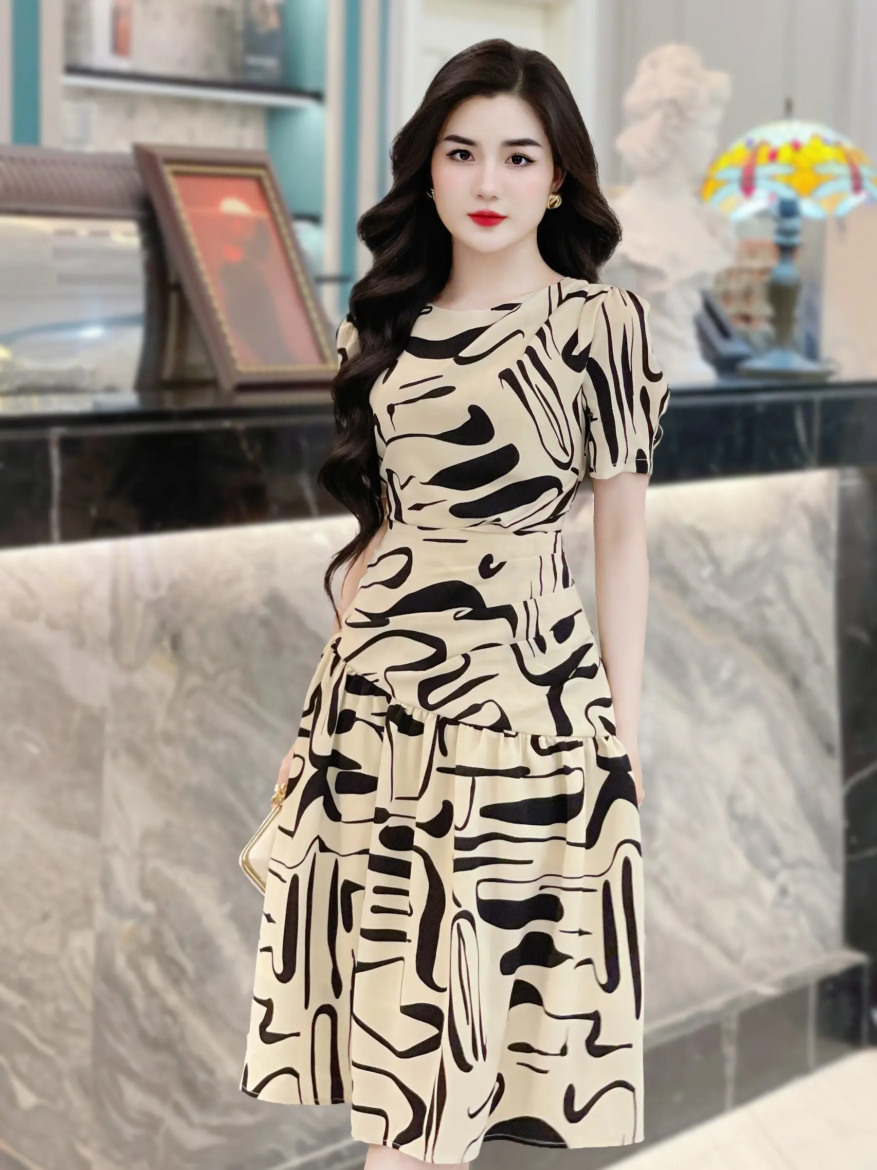 [MIỄN SHIP] MDU3395 Váy Lụa Mango Nhật 2 Lớp - Nét Đẹp Hoàn Mỹ Cho Phong Cách Thời Thượng Dành Cho Nữ  Women Dress
