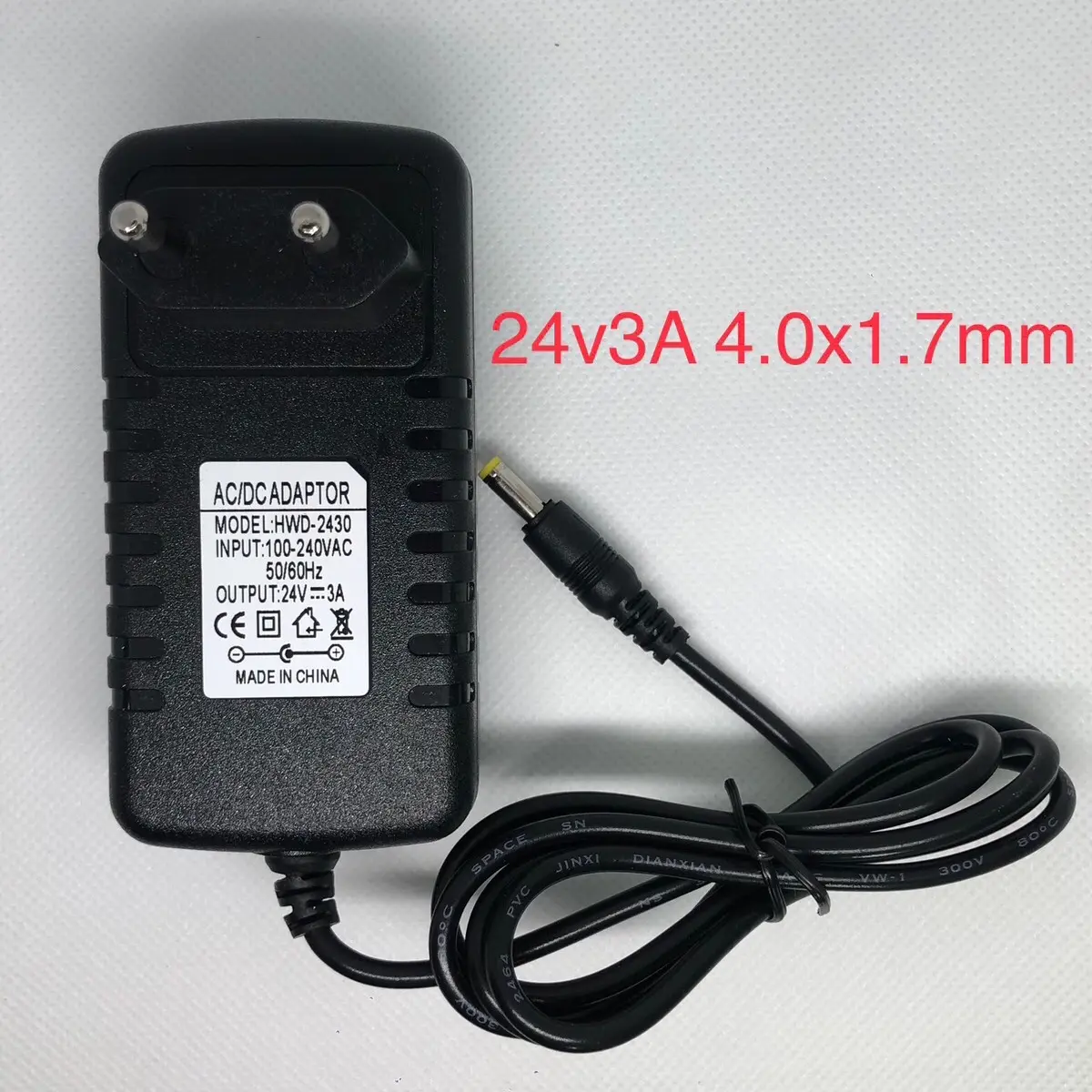 Sạc máy hơ T8 24v3a dây 1.5m