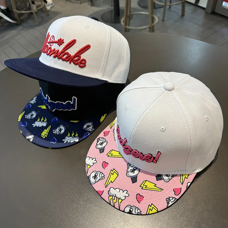 Mũ lưỡi Trai chống nắng, Thiết kế thời trang, Unisex, Phong cách Hip-Hop Mỹ, Thích hợp cho mùa xuân / thu và mùa hè, Thiết kế vành phẳng cho học sinh, Mũ Bóng Chày, Thiết kế giữ dáng mặt hợp Xu hướng