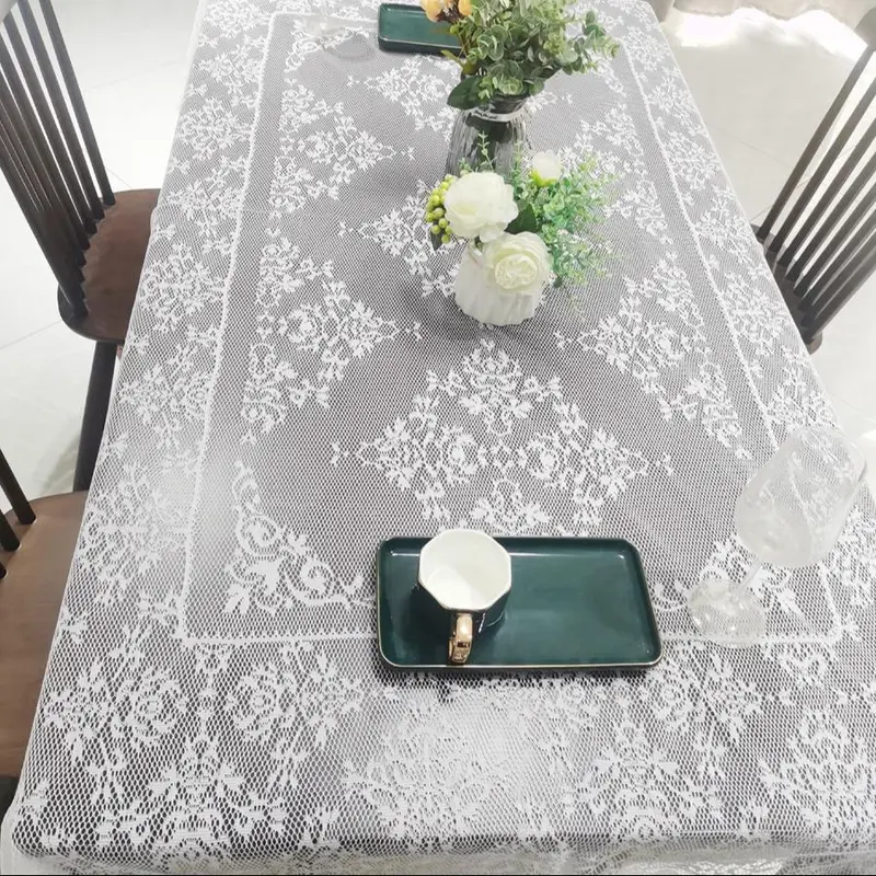 Lace Tablecloth, 1 Count Table Cover, Table Cloth for Street Stalls, Table Runner, Household Table Decoration Supplies 4