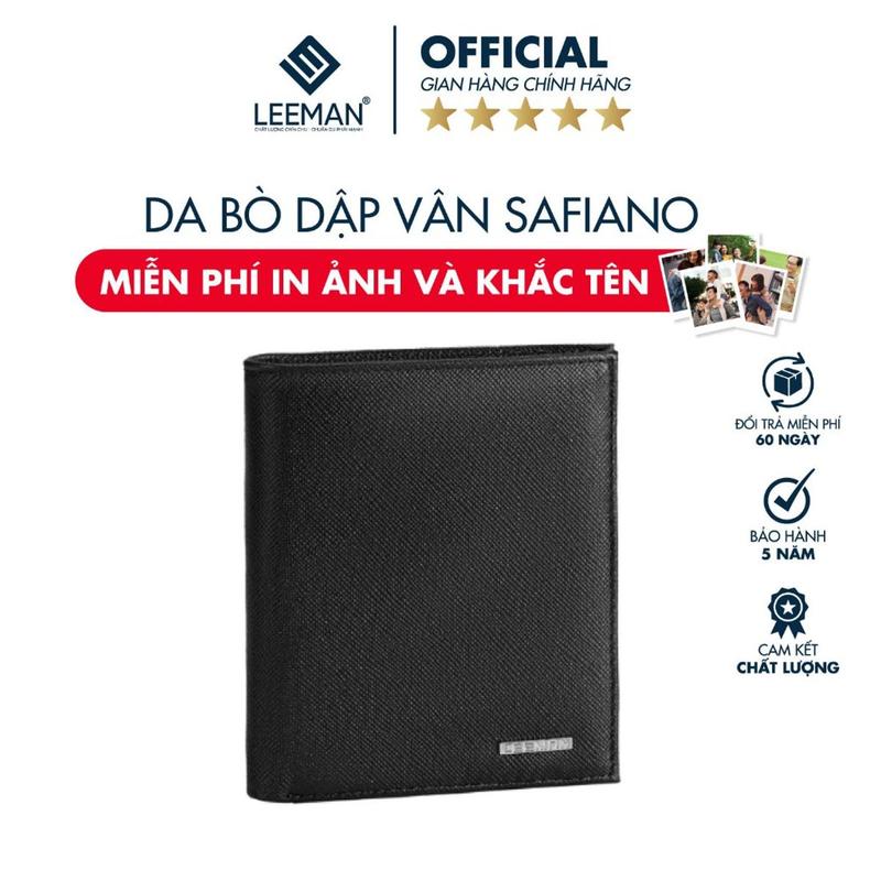 Ví Nam Cao Cấp Galvin chính hãnġ LEEMAN Thiết Kế NamTính Hiện Đại đựnġ Thẻ NameCard