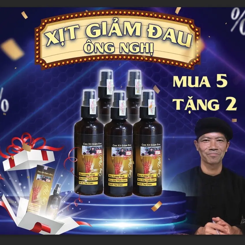 [ 7 chai loại 100ml ] cao xịt xương khớp ông Xa Nghị