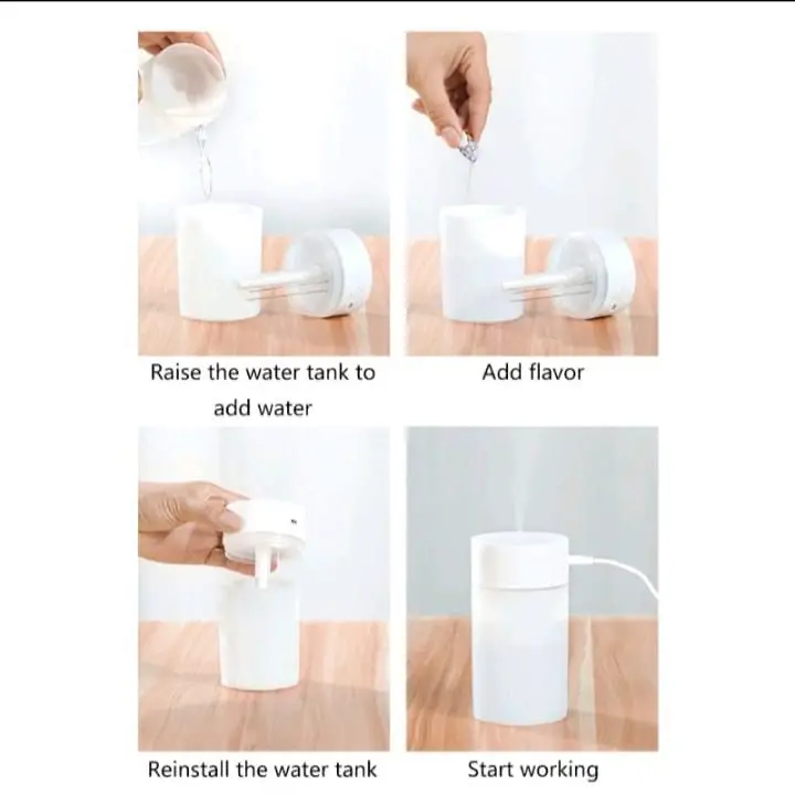 [COD] Humidifier Pelembab Udara, Pengharum Ruangan dan Lampu Tidur 4