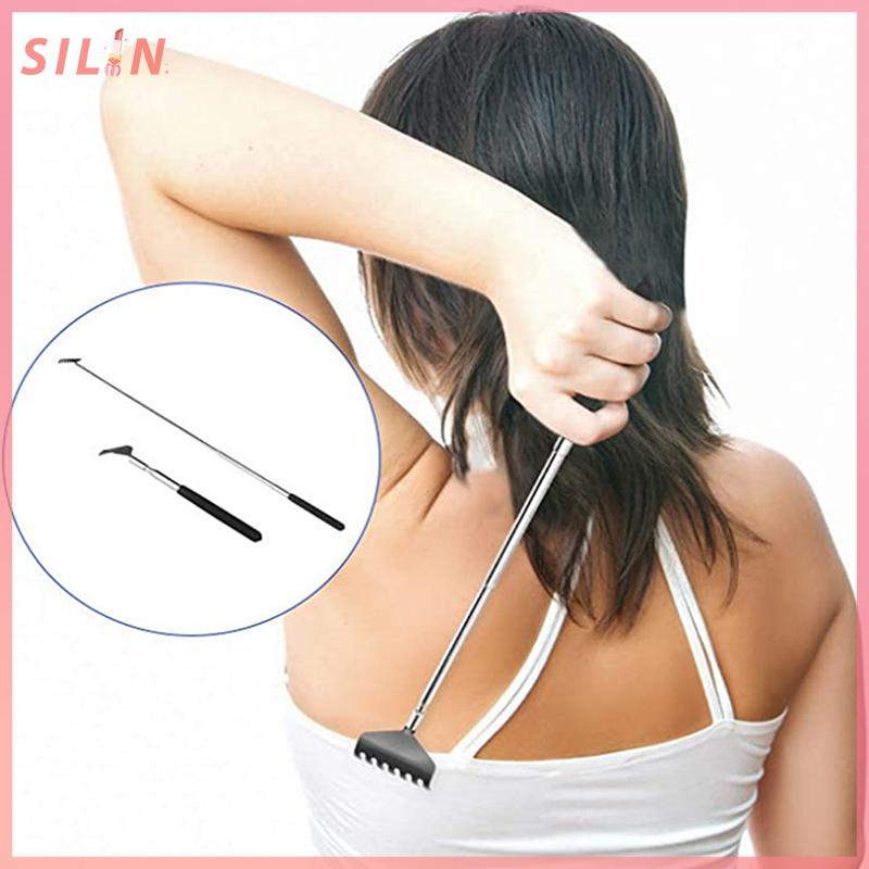 Dụng cụ cào ngứa Có Thể Thu Vào bằng thép, có thể kéo dài, dụng cụ mát xa, dụng cụ cào lưng 6