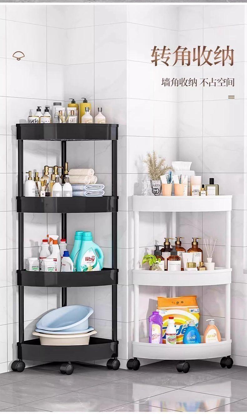 Product Introduction of Giá Để Đồ Phòng Tắm, Góc, Khung Góc Tam Giác, Để Sàn Và Nhà Vệ Sinh, Nhiều Tầng, Thích Hợp Cho Nhà Bếp, Có Khe Hở, Để Đựng Đồ Kitchen 3