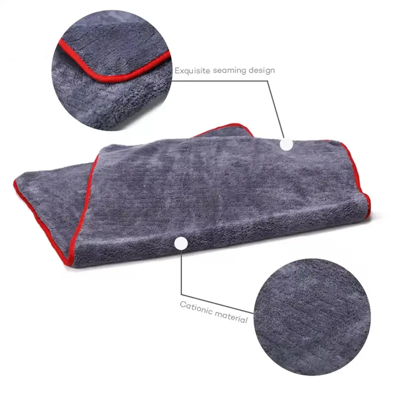 Car Wash Towel, 60*90cm Car Cleaning Rag, Microfiber Car Drying Towel, Multifunctional Car Wash Accessories 2