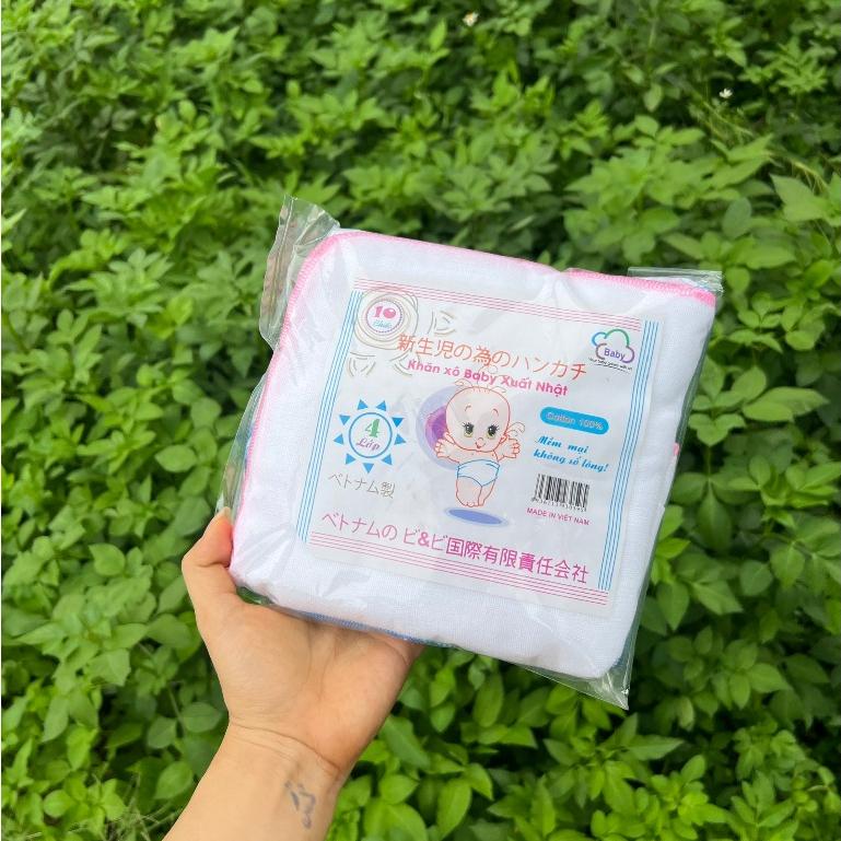   4 lớp  COMBO 20-30 Khăn Sữa Xuất Nhật Cho Bé Sơ Sinh Loại 4 lớp Siêu Mềm  Khăn Xô Sữa Cho Trẻ Siêu Thấm - Khăn Sữa Truyền Thống 