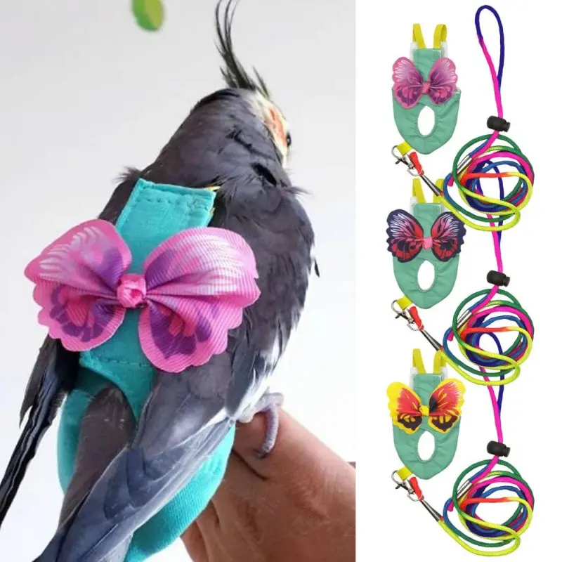 Parrot Harness Elastic Shoulder Strap Parrot Flight Suit Leak-proof Parrot Flying Vest Parrot Flying Diaper Bird Clothes