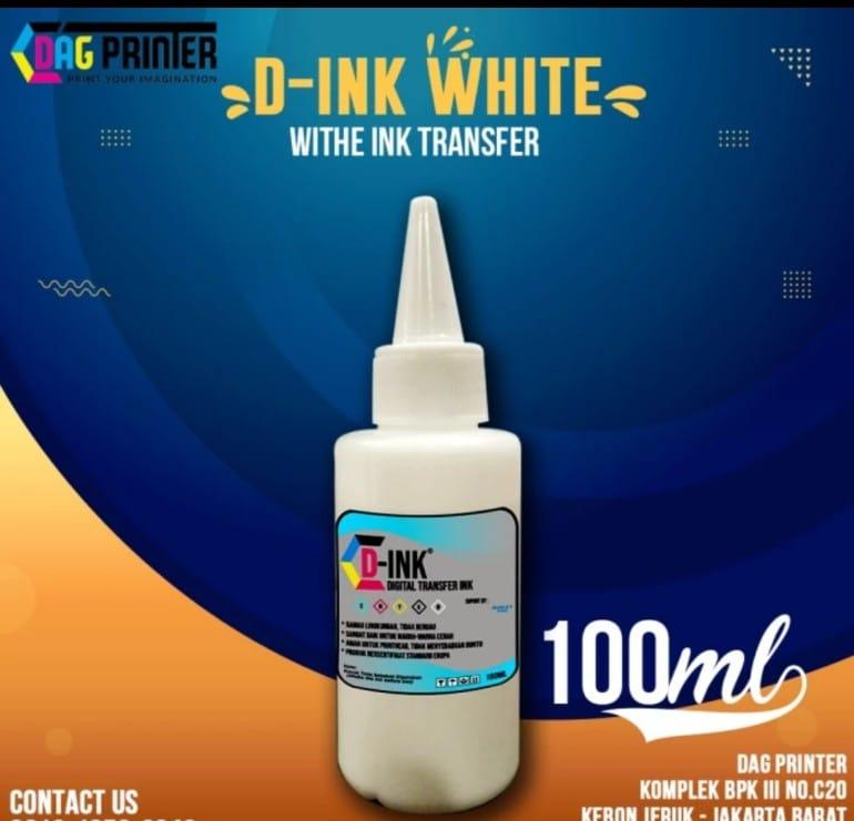 Tinta White DTF D'INK 100ml 0