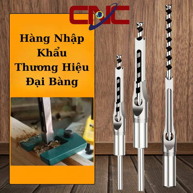 Mũi đục mộng vuông gỗ thẳng 6mm - 19mm Thương Hiệu Nhập Khẩu Đại Bàng 0
