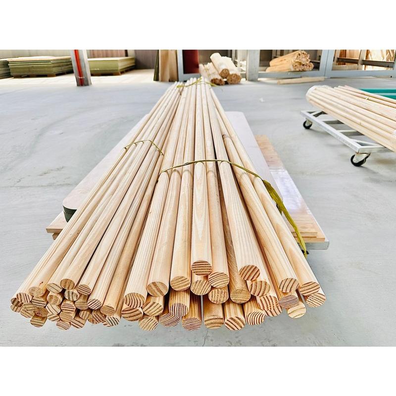 Thanh Gỗ Thông Phi Tròn 28mm, Dài 1m, 1m2, 1m5, Trang Trí, DIY Handmade, Làm Giá Kệ, Mặt Bàn [MS305] 2