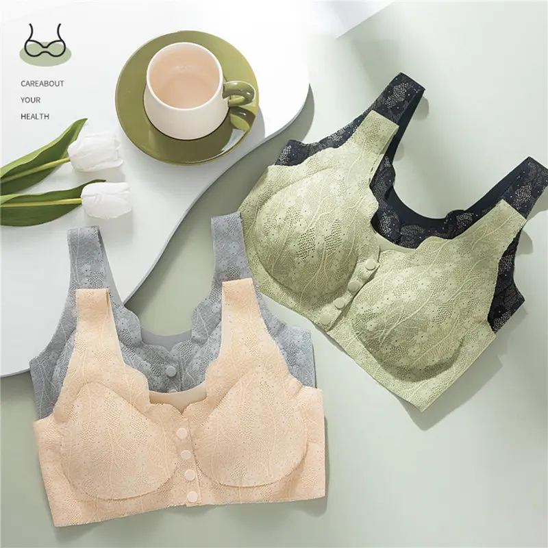 Áo Ngực Cho Bà Mang Thai, Ren Gợi Cảm, Hàng Mới Về, Không Có Vòng Thép, Khóa Trước, Mỏng Và Liền Mạch, Thích Hợp Cho Con Bú, Đồ Lót Cho Mẹ