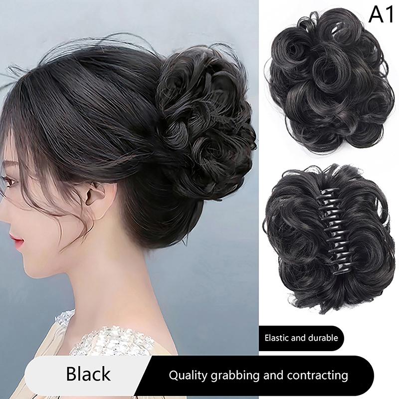 Product Introduction of Búi Tóc Tổng Hợp, Tóc Giả Xoăn Lộn Xộn Như Thật, Kẹp Nắm Nụ Hoa, Đàn Hồi, Tóc Giả Nữ, Mảnh Tóc Giả, Lụa Chịu Nhiệt Độ Cao, Bán Chạy Bởi RadianceRetail 22