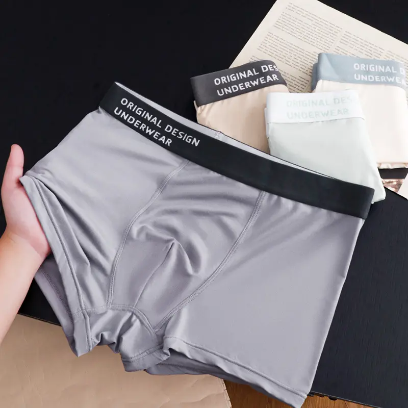 Men's Underwear for Teenagers: Cotton - gusseted, Antibacterial Boxer Shorts, Large Sizes for Students and Sports