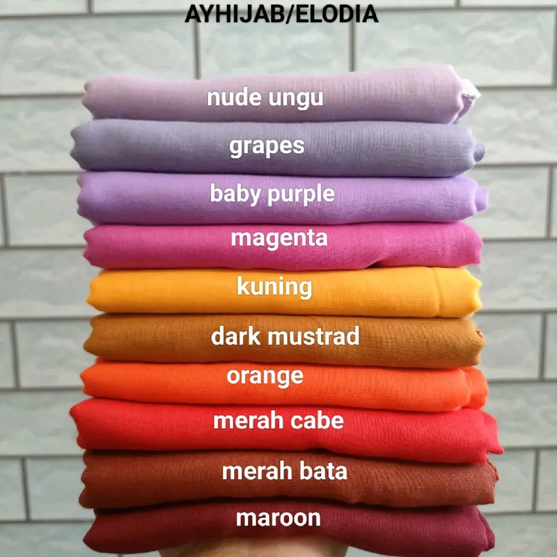 20 pcs 1 kodi paris jadul paket usaha Jilbab Lembut Segi Empat Katun Muslim Square Coklat Square Coklat Kerudung Voal Semua musim Grey Syari 6