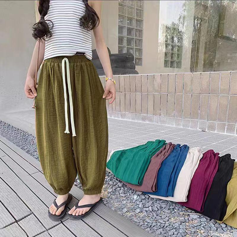 Quần Chống Muỗi, Quần Bé Gái, Quần Baggy Mới, Dành Cho Nữ Và Trẻ Em, Quần Voi, Quần Mùa Hè, 8 Tuổi, Thích Hợp Cho Trẻ Em 2