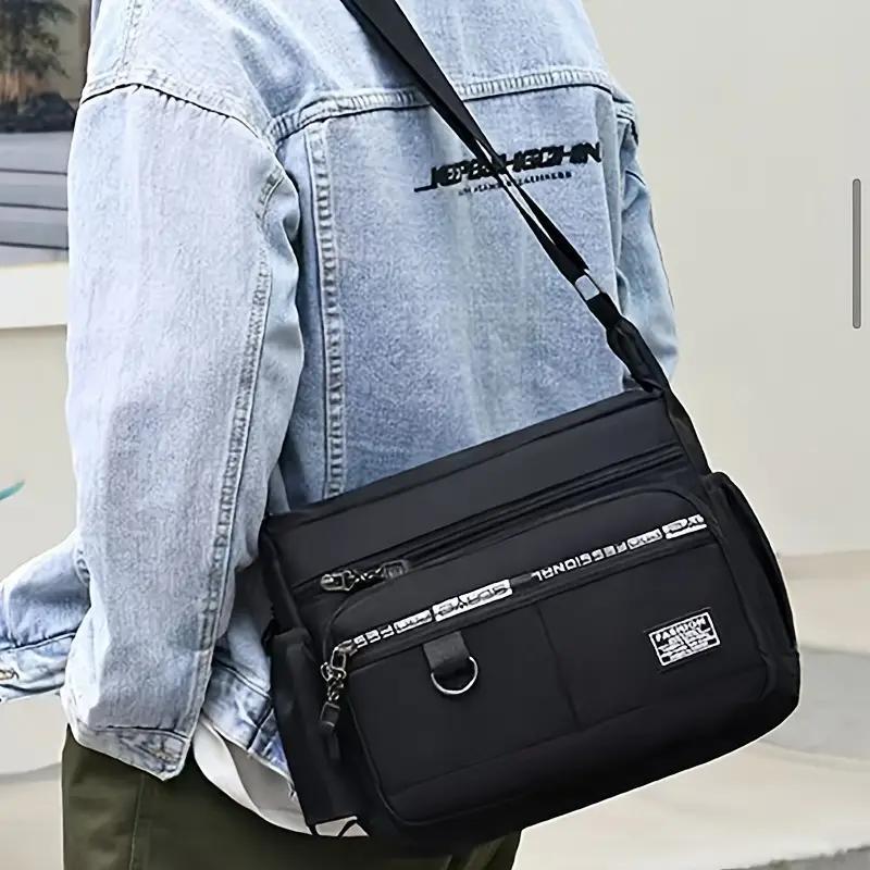 Product Introduction of Large Capacity Multi-layer Chest Bag, Casual Shoulder Bag for Travel & Outdoor Activities, Fashionable Sling Bag for Men 8
