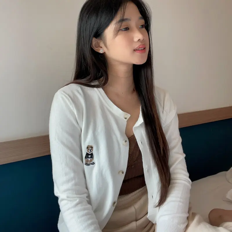 TEDDY Cardigan Super Soft Luaran Lembut Beruang / Outer Wanita / Kardigan Panjang Nyaman Baju Knitwear cardigan  korea 3