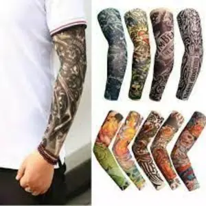 Sarung Lengan Tatto Unisex Manset Tangan Motif Keren Sepasang Bahan Nyaman Cocok untuk Pria dan Wanita Ideal untuk Gaya Casual