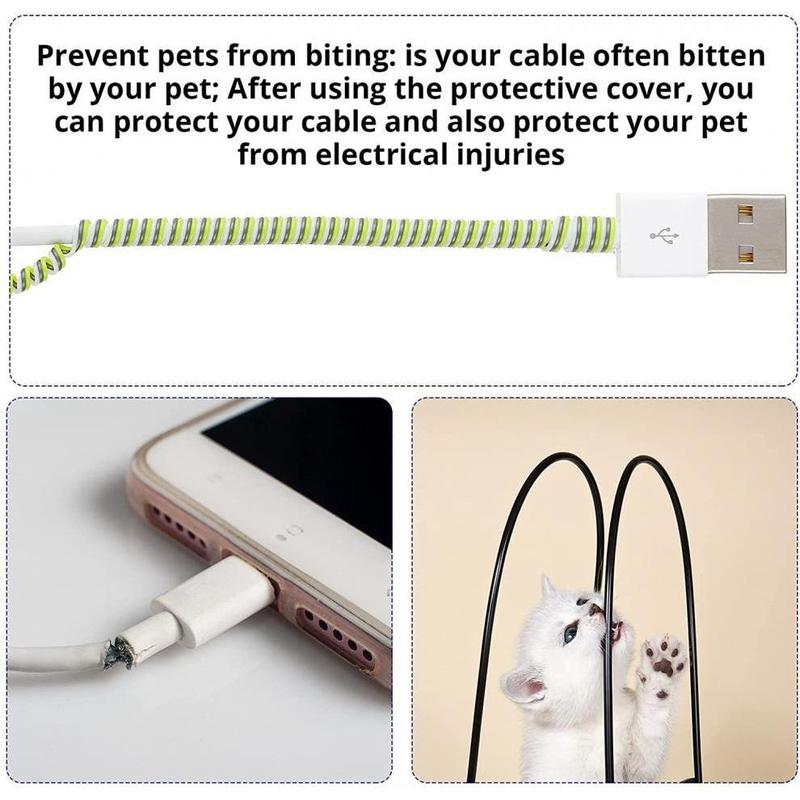 For Mobile Phone Data Cable Protector 1.4 Meters Charging Cable Winding Protection Rope Creative Winding Device 5