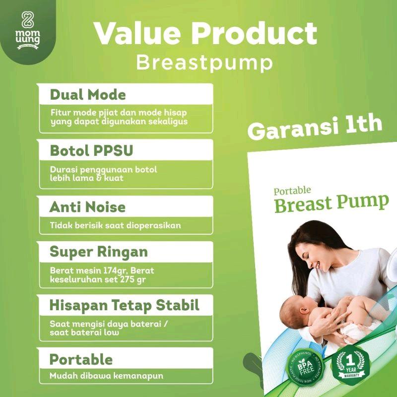 1pcs Mom Uung Portable Breastpump / Pompa Asi Elektrik 1