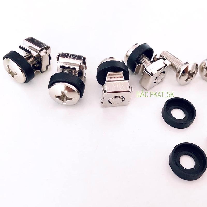 Ốc bắt thiết bị tủ âm thanh inox ( combo 10 cặp )