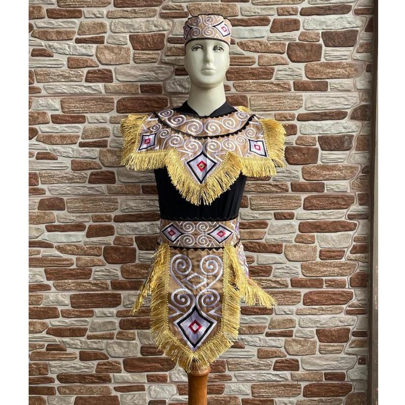 BORDIR KOSTUM TARI TRADISIONAL MOTIF PAPUA UNTUK ANAK ANAK 5