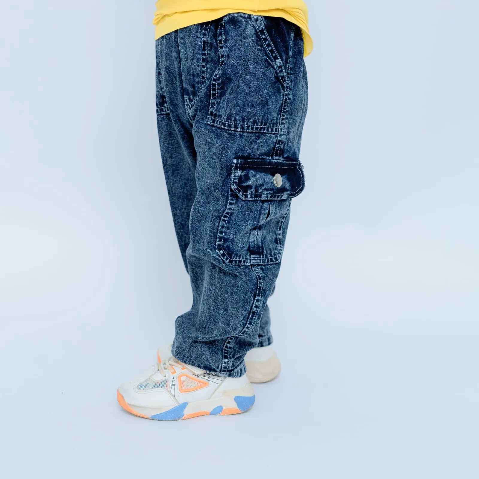 CELANA PANJANG JEANS CARGO ANAK LAKI-LAKI USIA 2-11 TAHUN KEKINIAN Bayi Perempuan