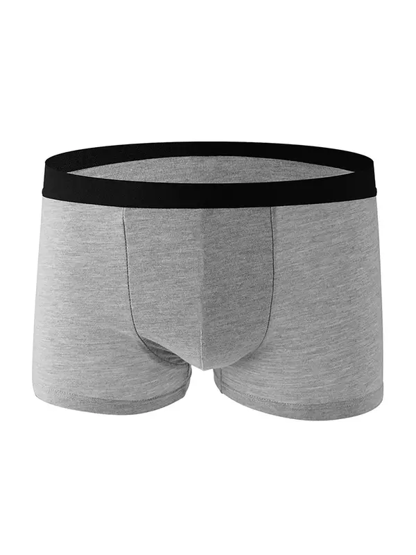 Men's Solid Color Contrast Tape Boxer Briefs, Breathable Comfortable Underwear for Daily Wear, Casual Men's Underwear for All Seasons, Mens Fashion, Clothing, Underwear Set, Elastic Breathable Wear, Underwear Boxers, Soft Stretch Briefs 3