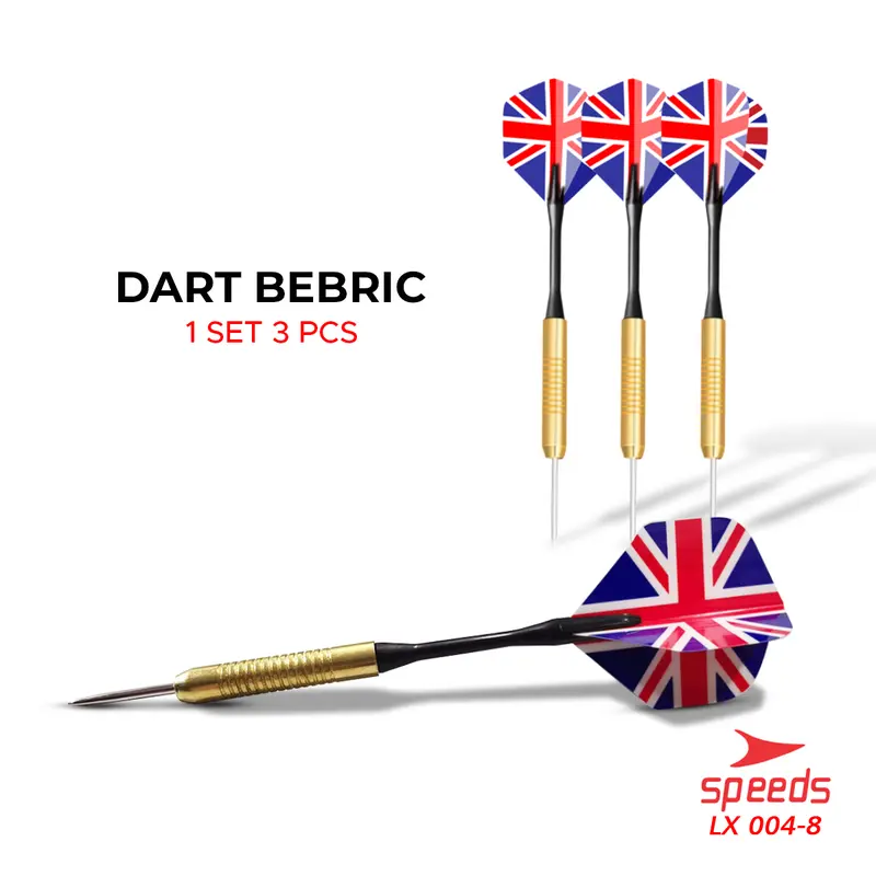 SPEEDS Dart Jarum Pahanan Dart Panah Lempar untuk Dartboard Union Jack Dart Arrow 004-8 0