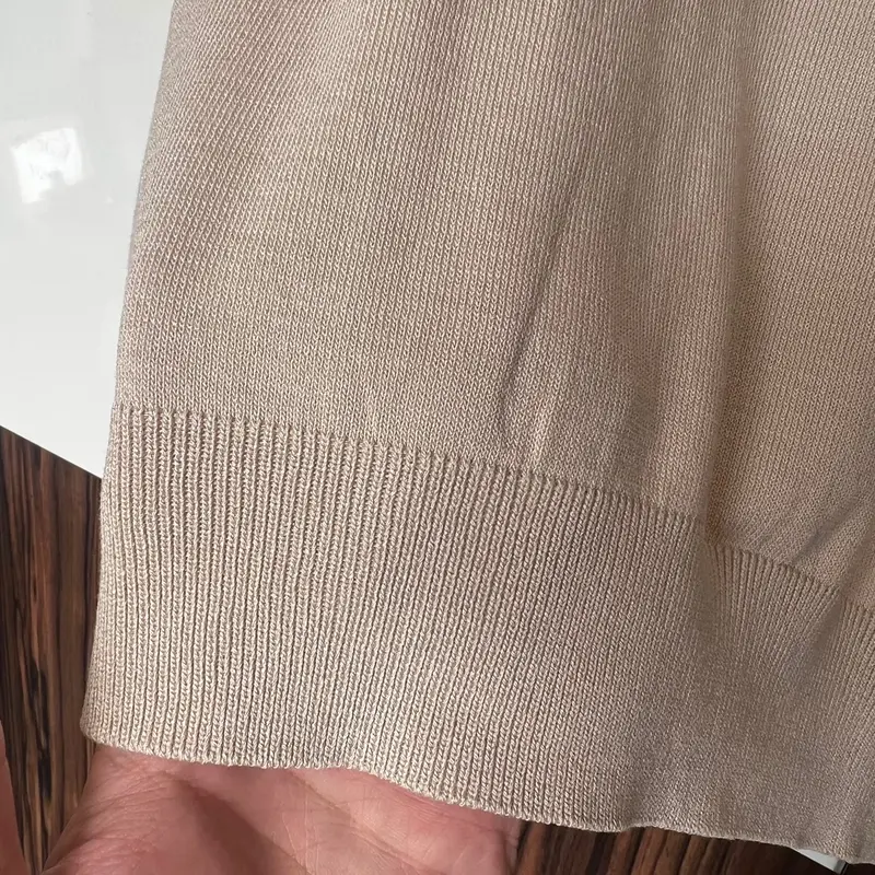 Áo thun ôm body tay ngắn dệt kim Mongtoghi cao cấp phù hợp 4 mùa, thoáng mát dễ chịu Menswear Shirt Navy Nam Cổ Tròn 6