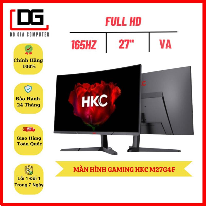  MÀN HÌNH GAMING HKC M27G4F  27 INCH FHD VA 165HZ 4MS CONG  - Bảo Hành 24 Tháng 