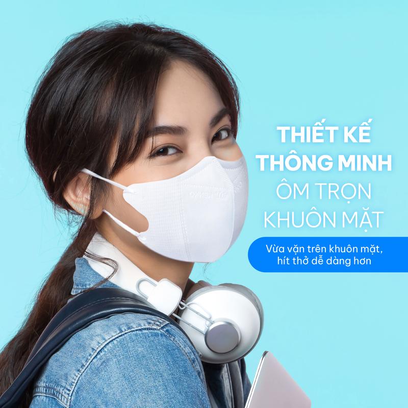 Product Introduction of [COMBO 100 TRẮNG] Khẩu Trang 5D Y Tế 3 Lớp Lọc Kháng Khuẩn KENKO, Khẩu Trang 5D Kháng Khuẩn Chống Nắng Bụi Mịn Tia UV400 22
