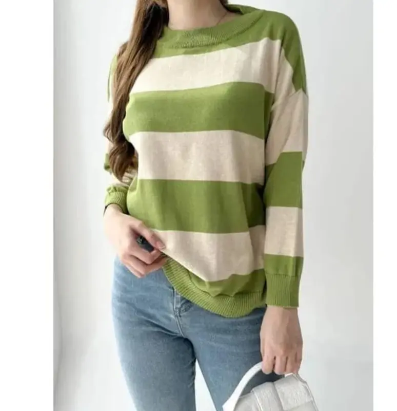 Busan Cileutik Baju Atasan Wanita Knitwear Lengan Panjang Rajut Slim-Fitting JANG MI Top Cantik Outer Dalaman Manset Sweater Cardigan Jaket Batwing 3