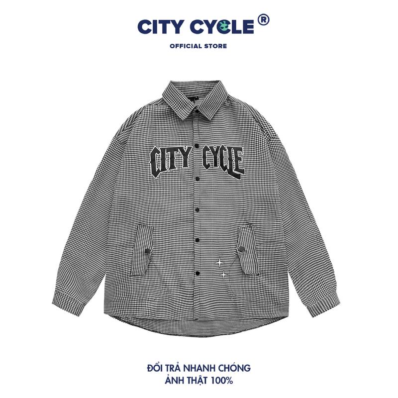  Áo khoác sơ mi nam nữ Houndstooth City Cycle - Áo sơ mi typsy kẻ form rộng unisex Local Brand Menswear 