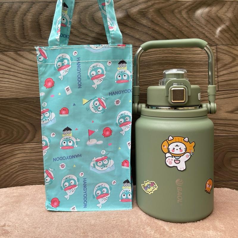 Bình giữ nhiệt Y17 dung tích 1500ml /1800ml ,Chất liệu innox 304 có ống hút tiện lợi  ,giữ nhiệt 15h :kèm tặng túi vải đựng bình