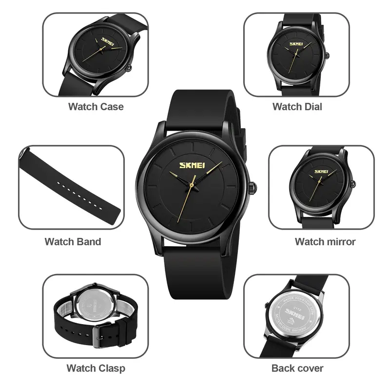 Jam Tangan Pria Wanita Analog Tahan air SKMEI 2112 8