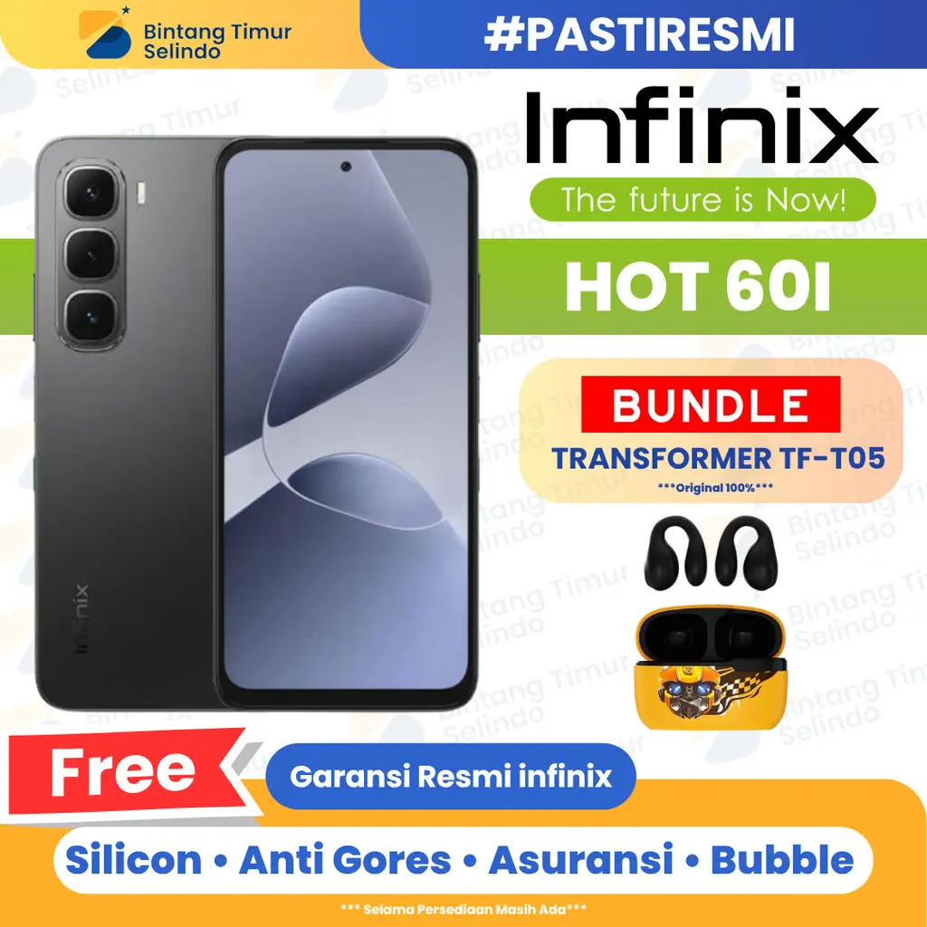 [BTS X BAIM WONG] Infinix Hot 60i NFC 6GB/128GB - Layar Luas, Baterai ...