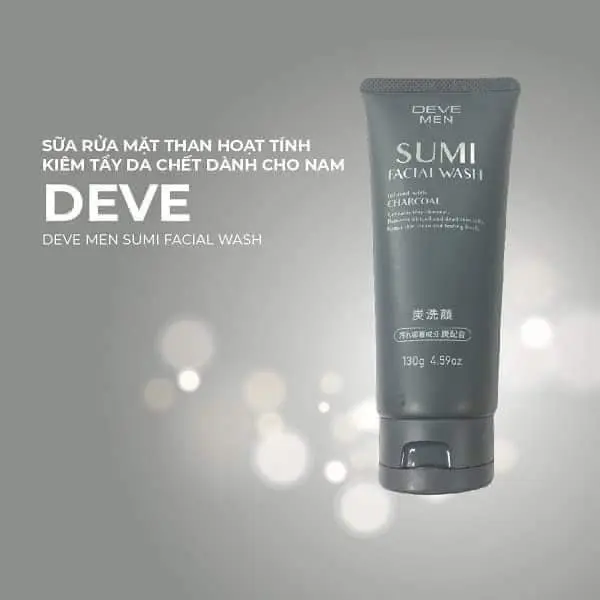 sữa rửa mặt deve nhật chiết xuất than hoạt tính 130g Cosmetic Skincare Tẩy Trang Làm Đẹp Da Son Môi Massage Cấp Ẩm Tinh Chất