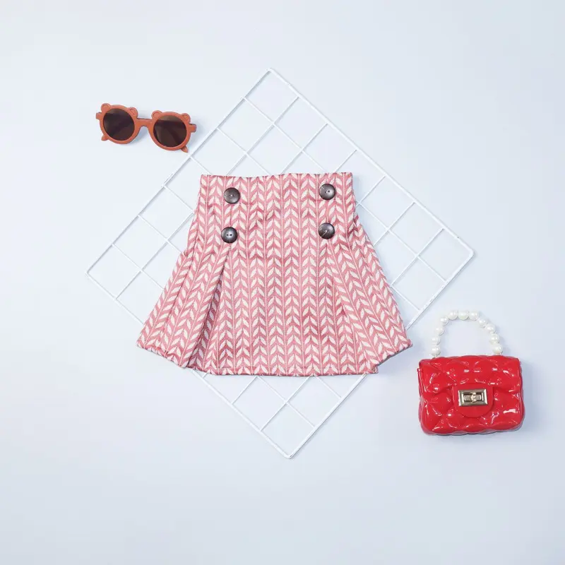 Owlet - rok anak perempuan / bawahan anak perempuan / rok mini anak  / rok pendek anak / rok korea kancing / rok remple korea anak Fashion 6
