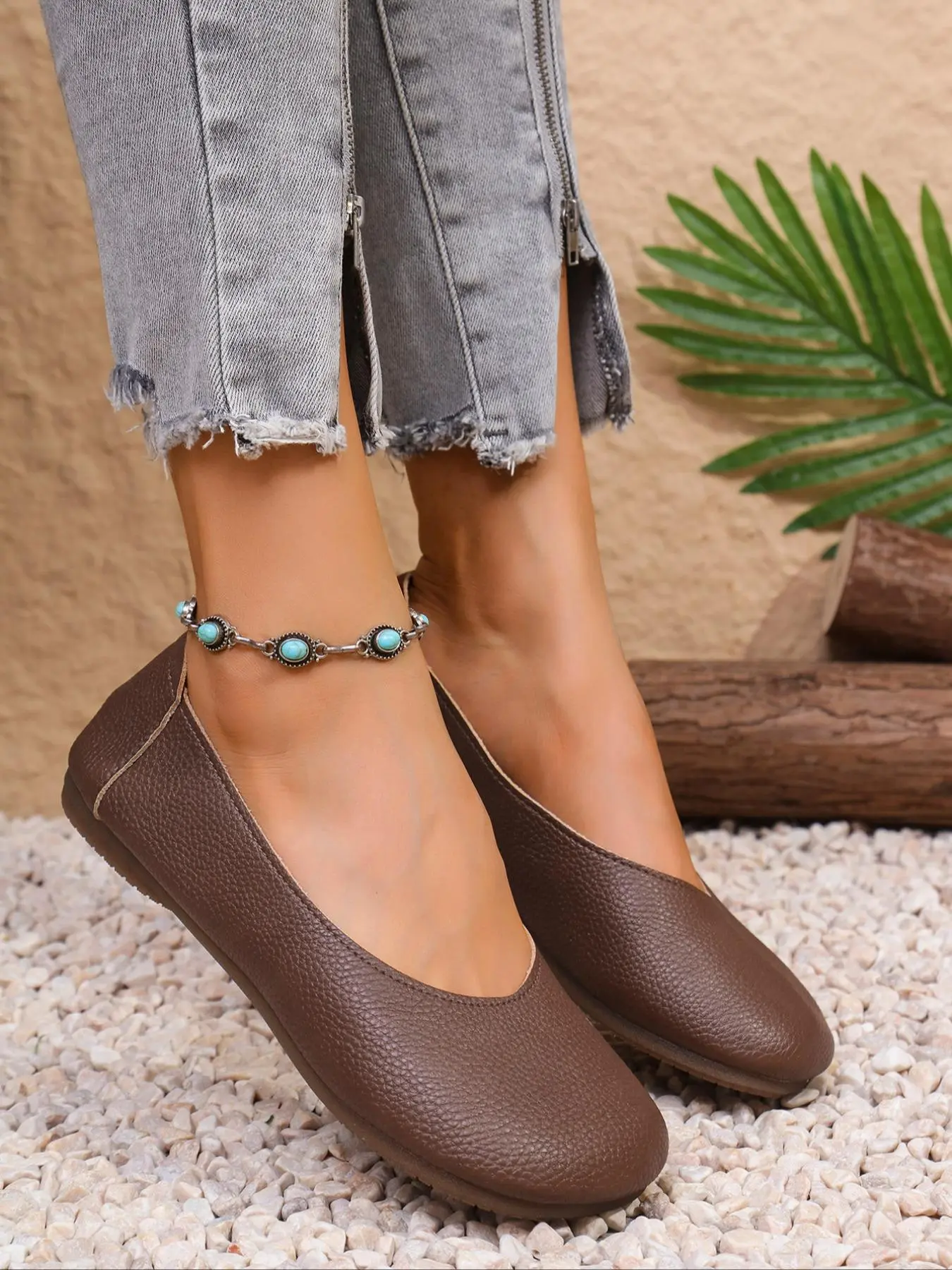 Women's Fashionable Plain Color Flat Shoes, Casual Comfortable Breathable Non-slip Shoes for Daily Wear, Lightweight Breathable Shoes for Women & Girls, Running