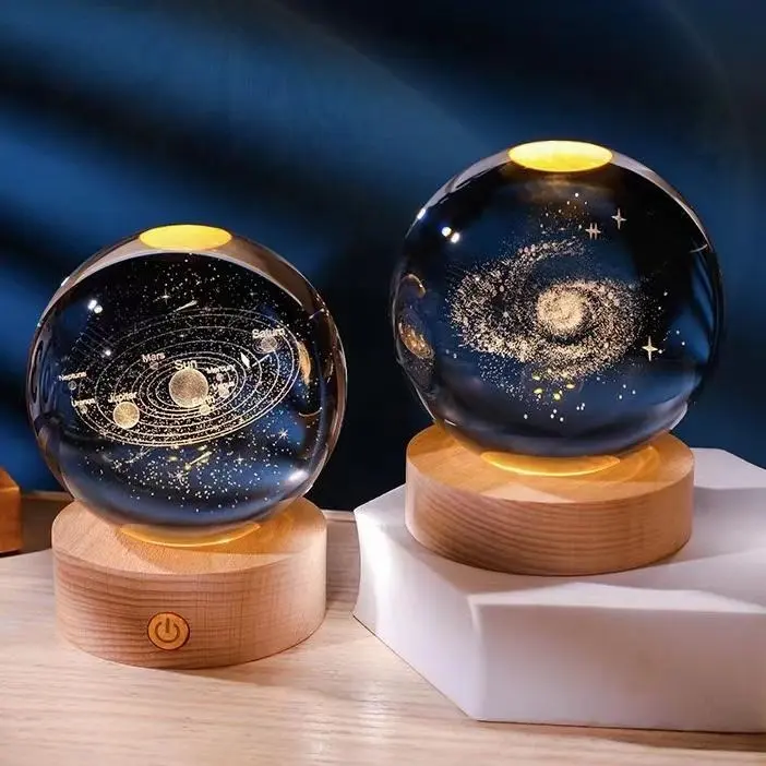 Lampu Kamar Tidur Led / Lampu Bulat Aesthetic LED Bola Kristal