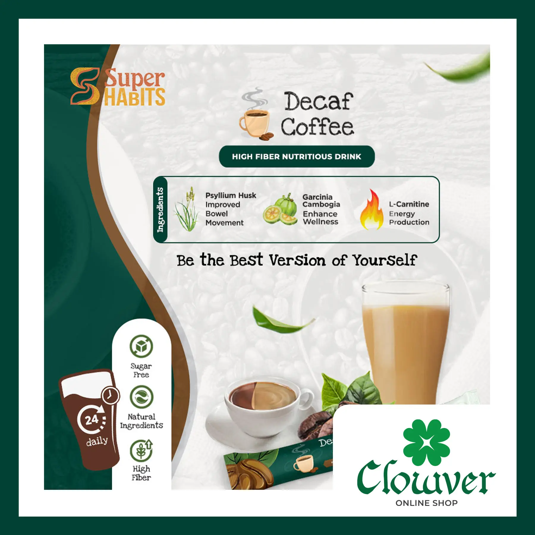 mx3 coffee benefits ingredients glutathione collagen side effects Super Habits Drink Single Sachet (Sold per Stick)