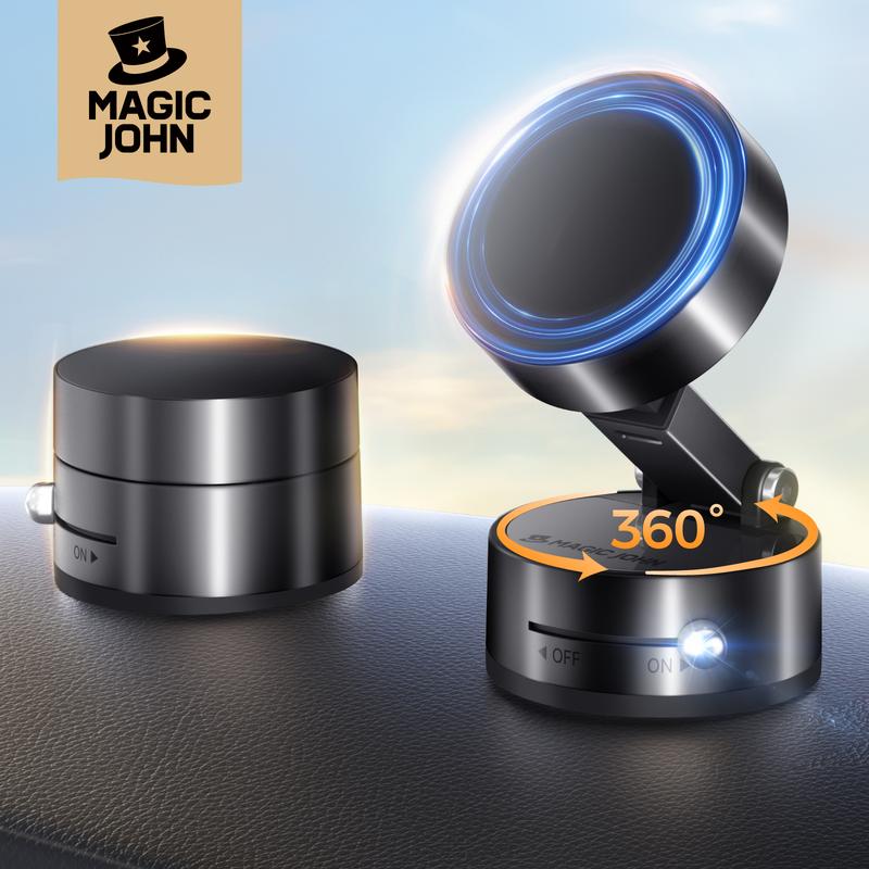 MAGIC JOHN Foldable 360° Magnetic Phone Stand Ultra-Stable, Anti-Slip ...