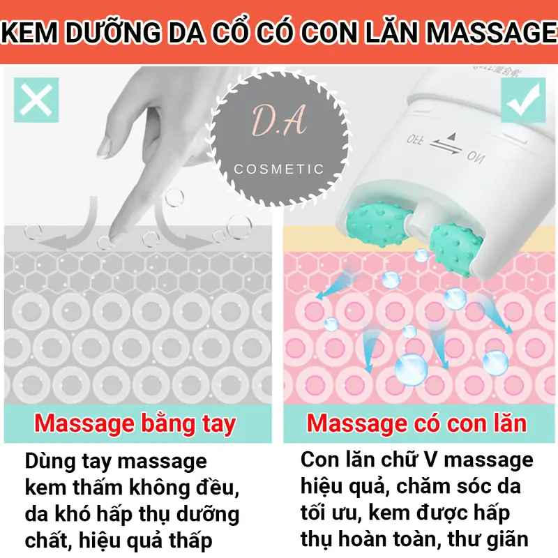 Kem Dưỡng Chống Lão Hóa Da Vùng Cổ SENANA Tuýp 110gram – Làm Mờ Nếp Nhăn, Có Con Lăn Massage Silicone Êm Ái, Dưỡng Ẩm, Giúp Sáng Da 1